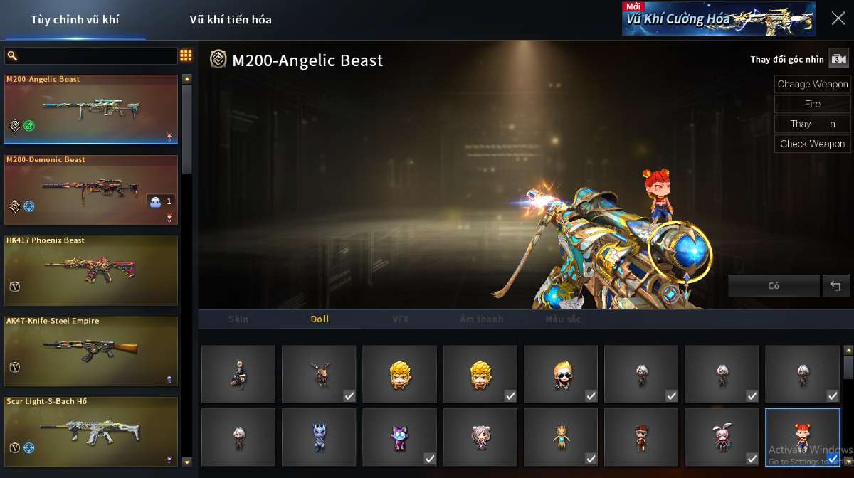 shop acc cf uy tin gia re